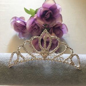 Princess CrownComb Crystal Rhinestone Tiaras Clip